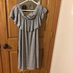 Rachel Roy off the shoulder ruffle dress